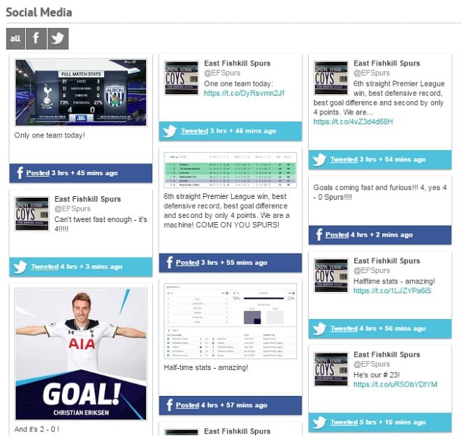 Social Wall Home Page
