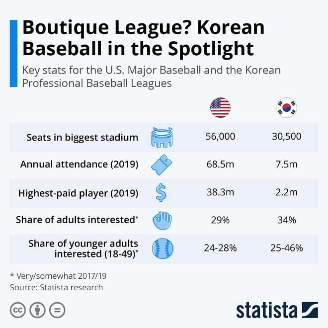 Korean Baseball Infographic